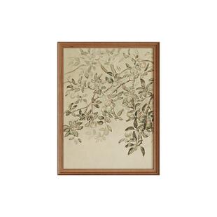 平安果》轻法式奶油风玄关柜挂画中古风客厅装饰画高级感餐厅壁画