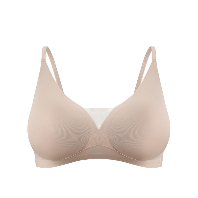 小云舒大胸显小瘦无痕粉底液调整型内衣女聚拢收副乳防下垂夏薄款