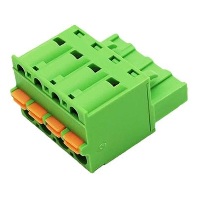 弹簧式插头带按钮接线端子2EDGKD-5.08 2EDG5.08免螺丝接线母头