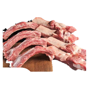 憨香生鲜土猪排骨肋排带脆骨脊骨新鲜冷冻真空包装猪排骨冷链2kg
