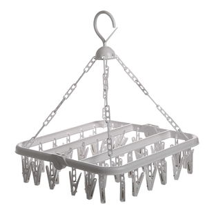 居家家袜子晾晒架家用折叠多夹子衣架阳台晒袜子内衣婴儿衣服神器