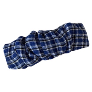 韩国新款格子布艺褶皱BB夹气质百搭侧边夹刘海夹时尚miu系发夹女