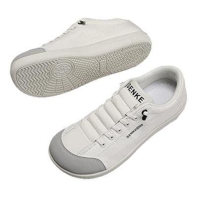 帆布男鞋冬季2025新款一脚蹬宽楦布鞋休闲青少年小白鞋宽头赤足鞋