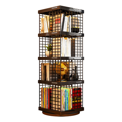 【无胶水无异味】360°旋转书架