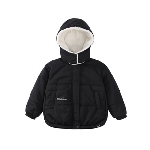 jojo童装女童冬季新款连帽棉服中大童宽松加厚保暖洋气时髦外套酷