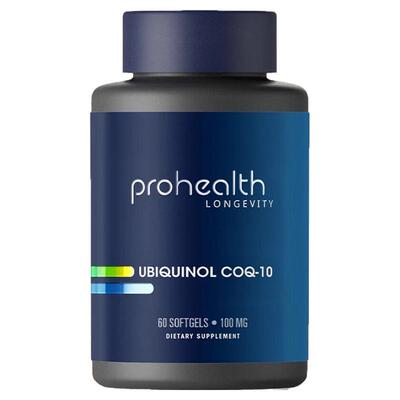 美国ProHealth Ubiquinol CoQ-10 泛醇CoQ-10 100毫克60粒软胶囊