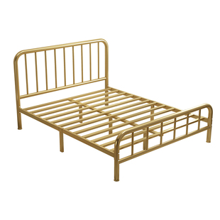 现代简约双人铁床加粗加厚家用铁艺床成人儿童单人钢架床铁架子床