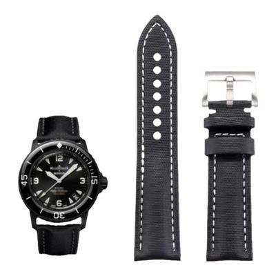 风暴洋表带尼龙布纹碳纤维真皮