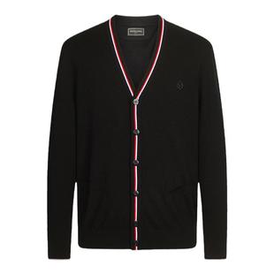 【纯羊毛】Mangano曼加龙 秋冬季毛衣针织开衫男款纯羊毛衫外套