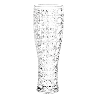 朗旭高颜值轻奢玻璃杯加厚耐热雕花精酿收腰啤酒杯大容量扎啤杯子