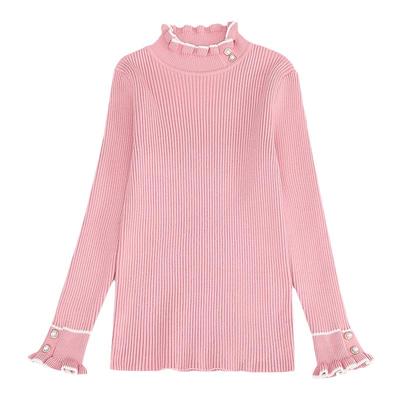 秋冬加绒洋气中大童打底衫针织衫