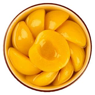 新鲜黄桃罐头黄桃大瓶罐头食品商用510g果肉鲜嫩多汁可口美味营养