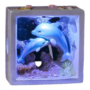 发光海豚小夜灯实用创意生日礼物女生闺蜜送女朋友女孩高级感小众