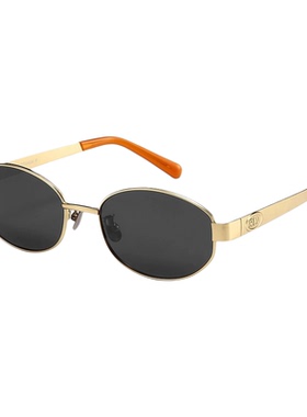 2026新款老钱风椭圆防紫外线墨镜