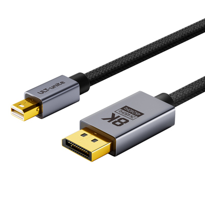 ULT-unite迷你minidp转dp线1.4版小转大接口转接头适用机械革命蛟龙16Pro极光X笔记本电脑外接240Hz显示器480