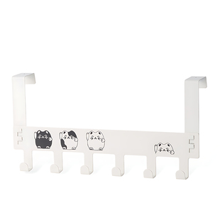 无痕门后挂钩家用免打孔卧室门上置物架子壁挂创意连排挂架挂衣架