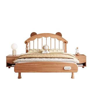 喜力美儿童床男孩全实木男童床小户型1米5小孩床卧室青少年单人床