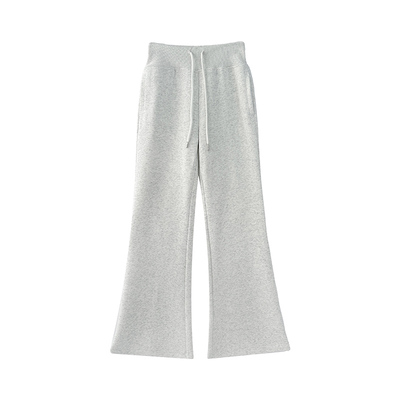 休闲卫裤高腰宽松显瘦运动喇叭裤