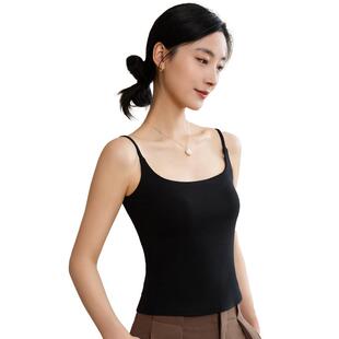 【所有女生直播间】带胸垫吊带背心女可外穿美背文胸一体打底上衣