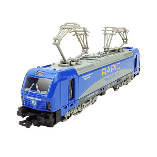 合金火车仿真金属电车货运绿皮客车模型声光回力玩具火车高铁模型