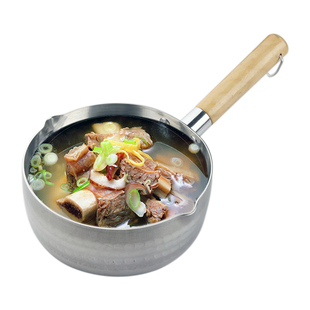 日式铝制雪平锅 加厚复底小奶锅 煮面锅汤锅 电磁炉通用锅具