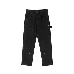 OBSERVER SSA 水洗美式复古工装伐木裤直筒重磅牛仔裤