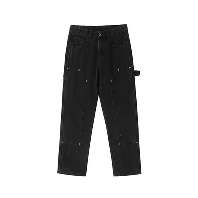 伐木裤牛仔裤水洗复古工装