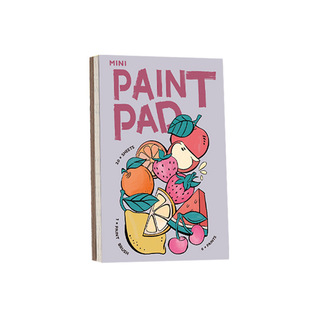kids Mini Watercolour Paint Pad English Paintings水彩涂色本