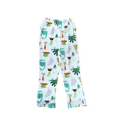 恐龙汽车春秋针织全棉男孩家居裤