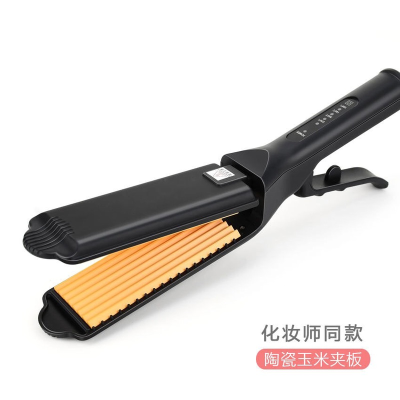 厂货直供批发外贸调温直拉直发热电夹板烫玉米须直蓬松发器夹板速