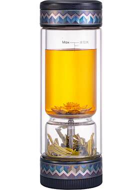 茶之恋内置999纯银茶水分离杯