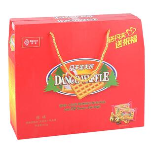 丹夫华夫饼礼盒672g原味639g无蔗糖回手礼大气早餐糕点心休闲零食
