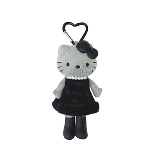 现货日本三丽鸥nic黑白天使恶魔长腿煤炭黑皮hellokitty毛绒挂件
