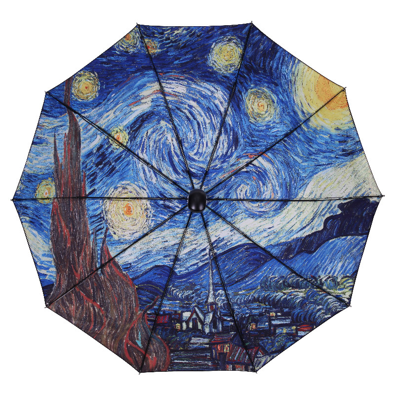 星空折叠伞图片下载 麦穗日记