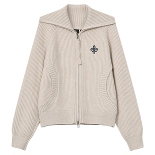 PALLADIUM帕拉丁上装简约大方短款设计女款开襟毛衫1911985