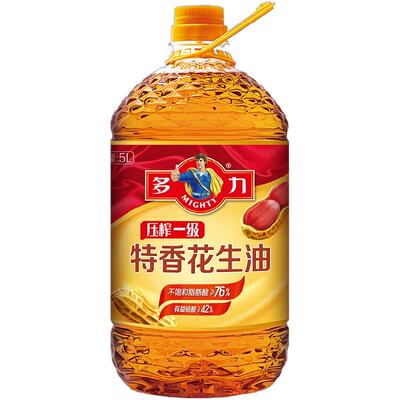 多力5L压榨一级特香花生油