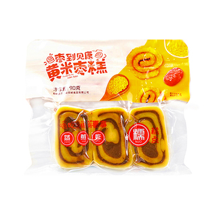 黄米年糕陕北特色山西特产黄米面枣糕炸油糕糯米切粘糕传统糯叽叽