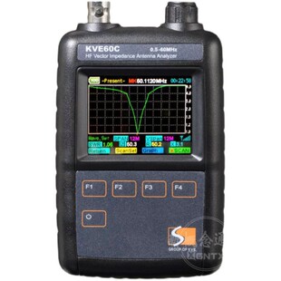 KVE60C 天线分析仪 短波矢量彩屏图示对讲机便携式天分仪 HAM DIY