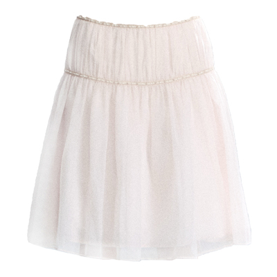 FragileHeart粉色抽皱订珠裙