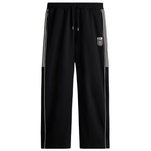 HM男装休闲裤2026春季新款户外出游宽松直筒慢跑运动裤1307987