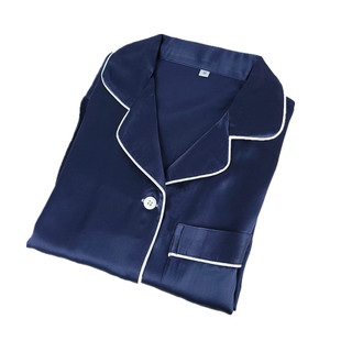 6A正品22姆40姆米真丝睡衣女夏短袖短裤100%桑蚕丝丝绸家居服套装