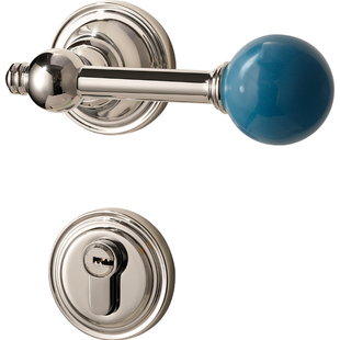 嘉森堡包豪斯卧室复古房门锁多巴胺彩色室内中古门把手儿童木门锁