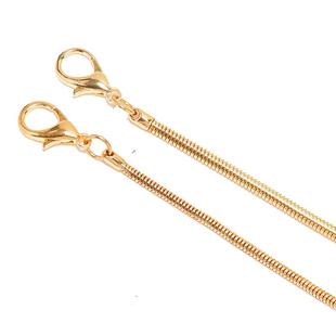 包包链条女配件包包链子金属不掉色高档百搭包带单肩斜挎细肩带