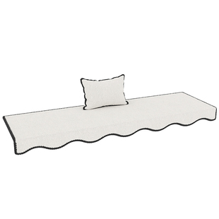 飘窗垫薄款四季通用定制窗台垫下垂护沿阳台坐垫透气防滑飘窗改造