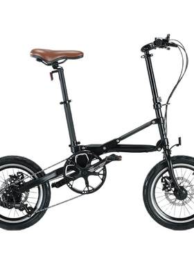 CMSBIKE 日本高配折叠自行车变速单车双碟刹轻便放后备箱16寸包邮