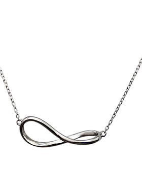 缠绕一生通体925银简约锁骨链