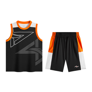 安踏儿童套装男童篮球服背心短裤两件套2026夏新款速干短装比赛套