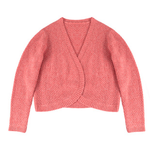 【羊毛羊绒混纺】美丽客栈羊绒针织开衫大码胖mm秋慵懒风羊毛外套