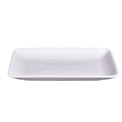 白色长方酒店西餐创意陶瓷盘子