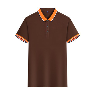 饭店餐饮前厅服务员工作服短袖冰丝t恤烧烤火锅奶茶翻领夏季定制